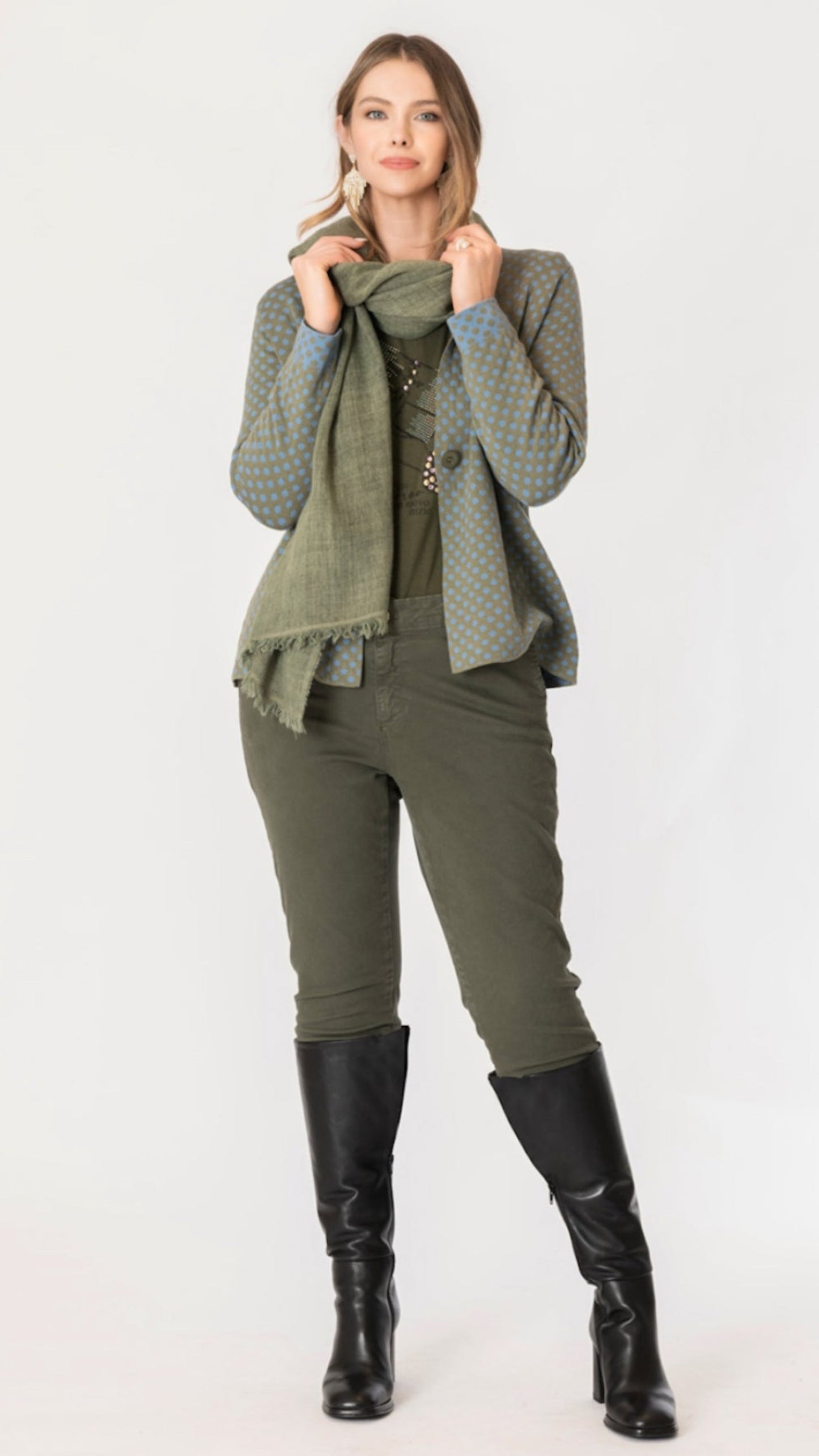 Pantalone basico in gabardina