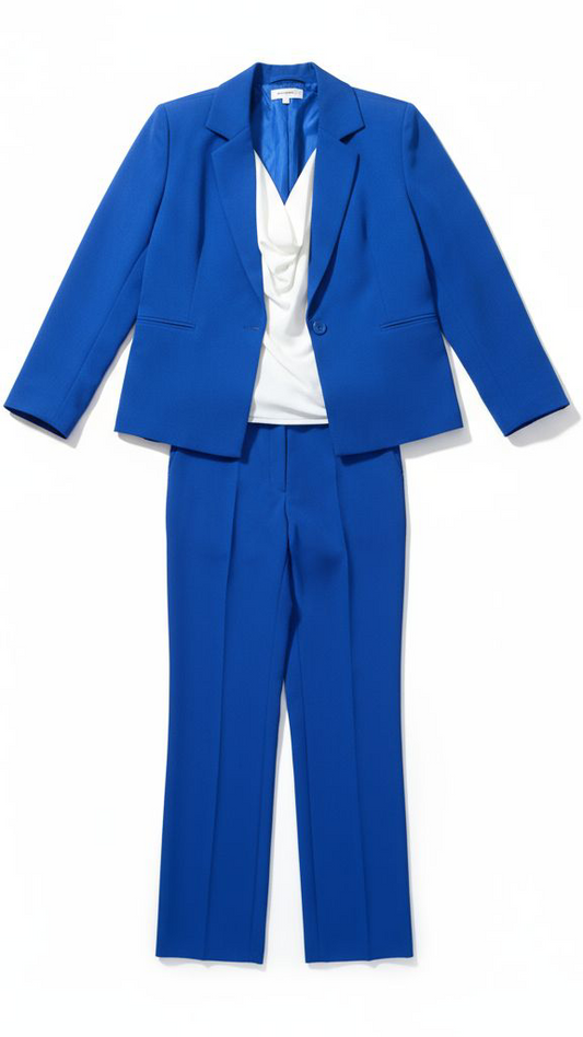 Tailleur blu elettrico
