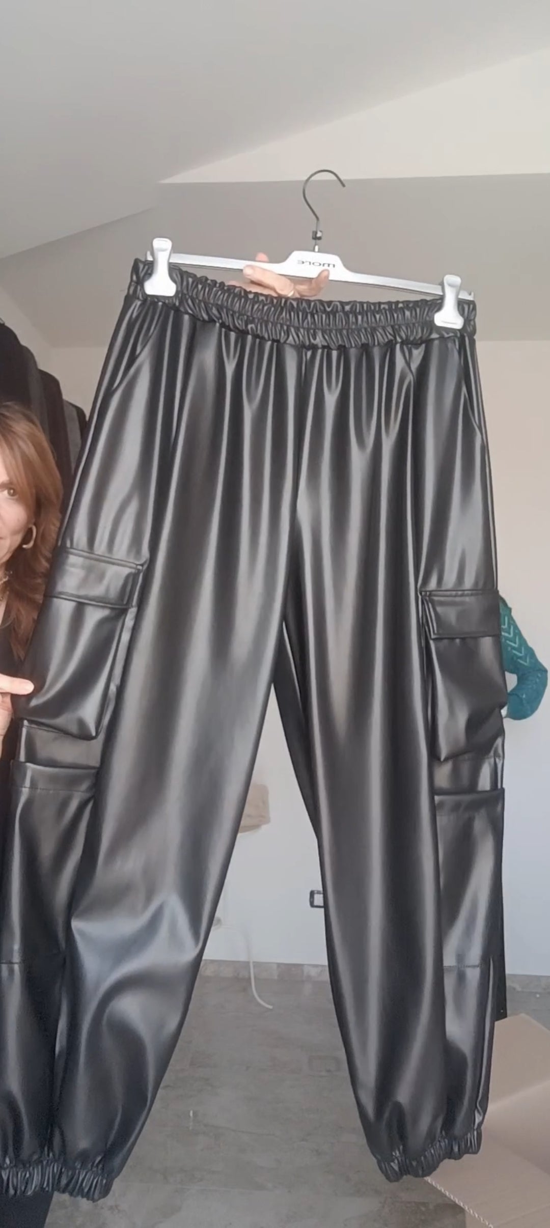 Pantalone in ecopelle